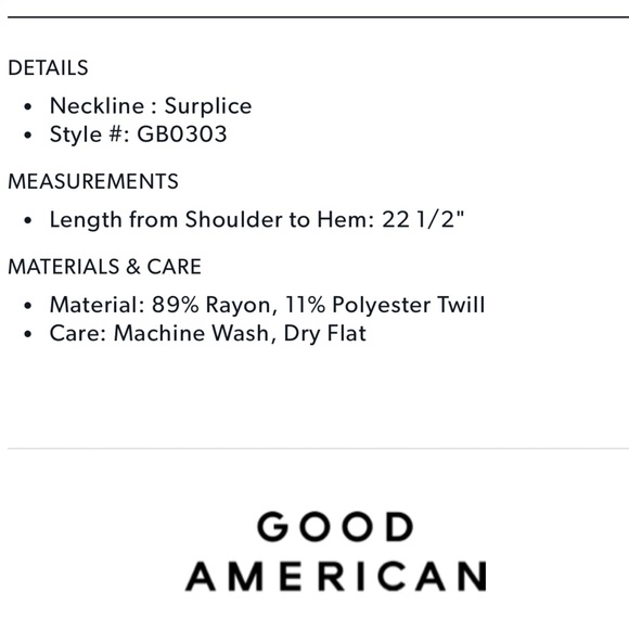 LIKE NEW GOOD AMERICAN UTILITY WRAP BODYSUIT - Picture 5 of 5